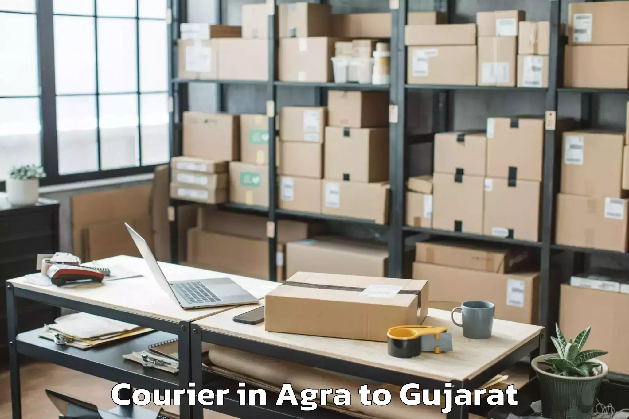 Reliable Agra to Ahmedabad Airport Amd Courier